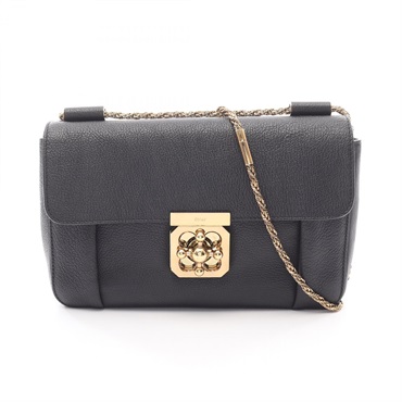 Chloe ELSIE Chain Shoulder Bag 3S0816-835 leather Black Used Women