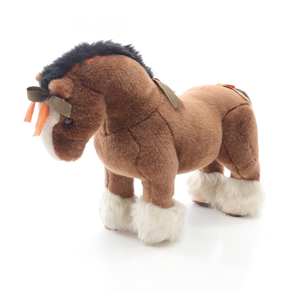 HERMES Elmy PM Plush soft Toy H400055M 00 Suede acrylic Brown Used Women