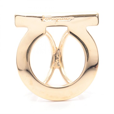 Salvatore Ferragamo Gancini Scarf ring holder Gold Plated Gold Used Women