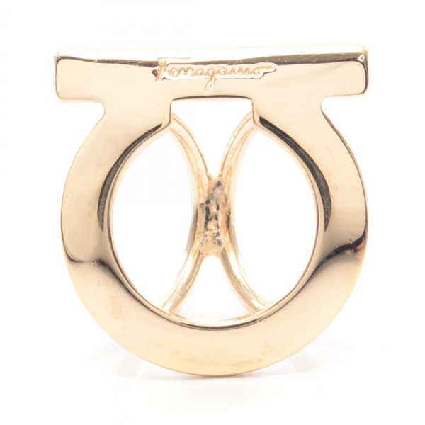 Salvatore Ferragamo Gancini Scarf ring holder Gold Plated Gold Used Women