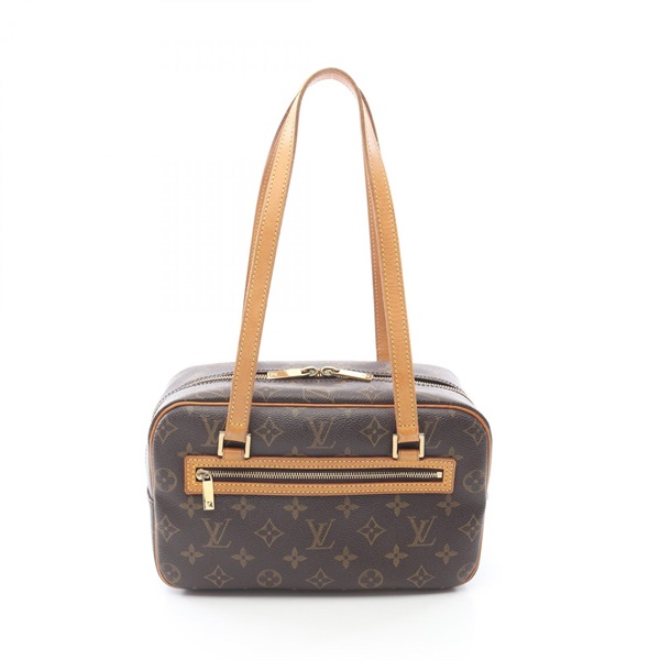 LOUIS VUITTON Cite MM Shoulder Bag M51182 Monogram canvas leather Brown Used LV