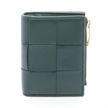 BOTTEGA VENETA Small Cassette MaxiIntrecciato Bi-fold Wallet 742698 leather Used