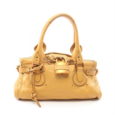 Chloe Paddington Shoulder Handbag 6ESA02 leather Brown Used Women