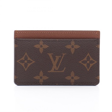 LOUIS VUITTON Porte Cartes Simple Card Case M61733 Monogram canvas Used unisex