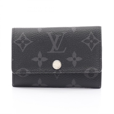LOUIS VUITTON Multicles 6 Key case M82603 Monogram eclipse canvas Black Used LV