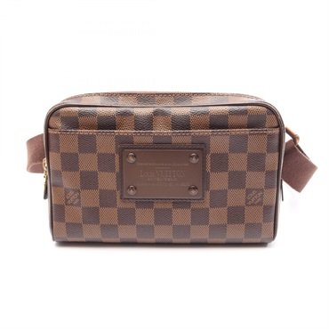 LOUIS VUITTON Brooklyn Bum Waist Bag N41101 Damier Ebene canvas leather Used LV