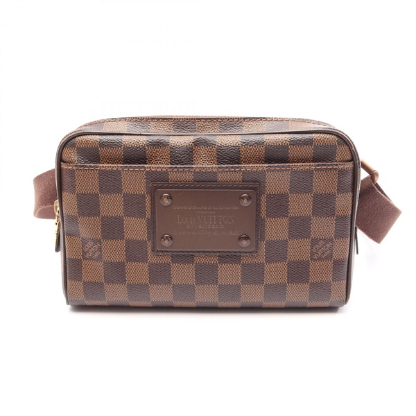 LOUIS VUITTON Brooklyn Bum Waist Bag N41101 Damier Ebene canvas leather Used LV