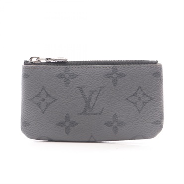 LOUIS VUITTON Pochette Cle key ring coin purse M80905 Monogram eclipse reverse