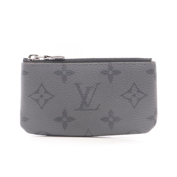 LOUIS VUITTON Pochette Cle key ring coin purse M80905 Monogram eclipse reverse