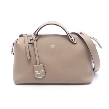 FENDI BY THE WAY MEDIUM Shoulder Handbag 8BL146 leather Beige Used Women