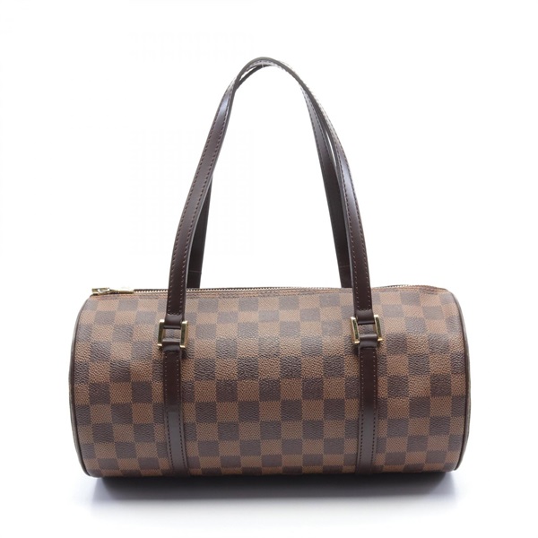 LOUIS VUITTON Papillon 30 Handbag N51303 Damier canvas Brown Ebene Used Women