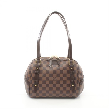 LOUIS VUITTON Rivington PM Shoulder Bag N41157 Damier canvas leather Ebene Used