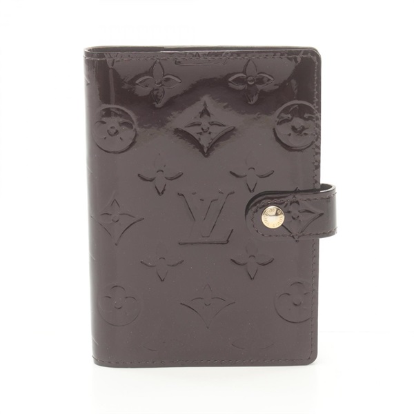 LOUIS VUITTON Agenda PM Notebook cover R21050 Vernis leather Amarrant Used LV