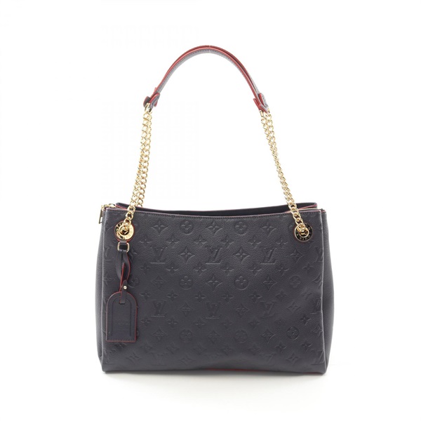 LOUIS VUITTON Surenne MM Shoulder Bag M43759 Monogram empreinte Marine Rouge LV