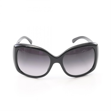 CHANEL COCO Mark sunglasses eyewear 5183-A C.501/3C Plastic Black Used Women