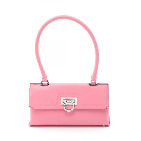 Salvatore Ferragamo Gancini Shoulder Handbag AU211495 leather Pink Used Women