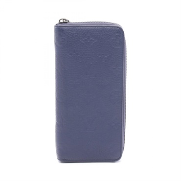 LOUIS VUITTON Zippy Wallet Vertical Around Long M11523 Monogram empreinte Navy