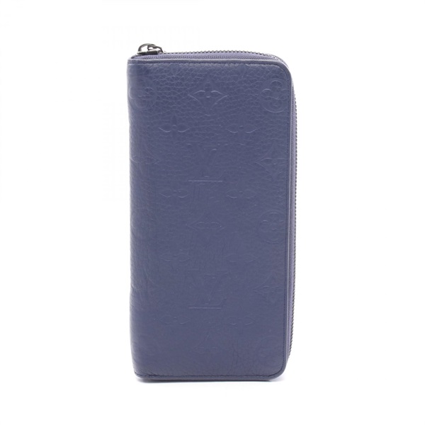 LOUIS VUITTON Zippy Wallet Vertical Around Long M11523 Monogram empreinte Navy