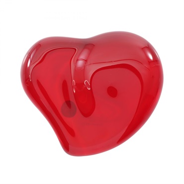 TIFFANY＆CO Elsa peretti Heart paperweight crystal Red Used Women