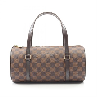 LOUIS VUITTON Papillon 26 Handbag N51304 Damier Ebene leather Brown Used Women