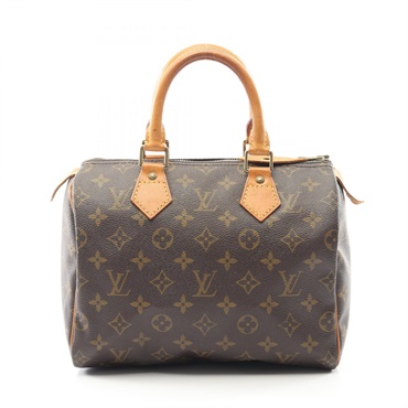 LOUIS VUITTON Speedy 25 Handbag M41528 Monogram leather Brown Used Women LV