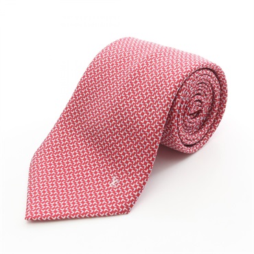 LOUIS VUITTON Tie M73158 silk Red Used mens