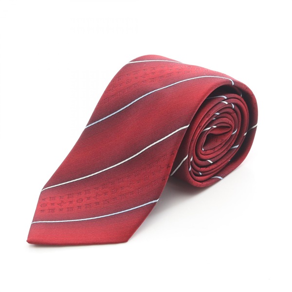 LOUIS VUITTON Cravate LV Slope tie silk Red Used mens LV