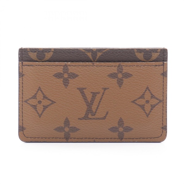 LOUIS VUITTON Porto cult Simple Card Case M69161 Monogram Reverse canvas Used LV