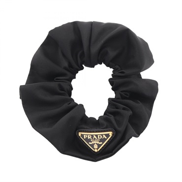 PRADA Re-Nylon hair accessory chouchou Scrunchie Black Used Women