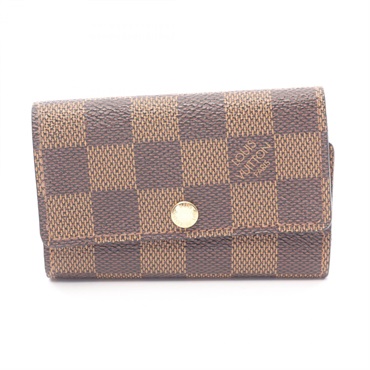 LOUIS VUITTON Multicles 6 key holder N62630 Damier canvas Ebene Used unisex LV