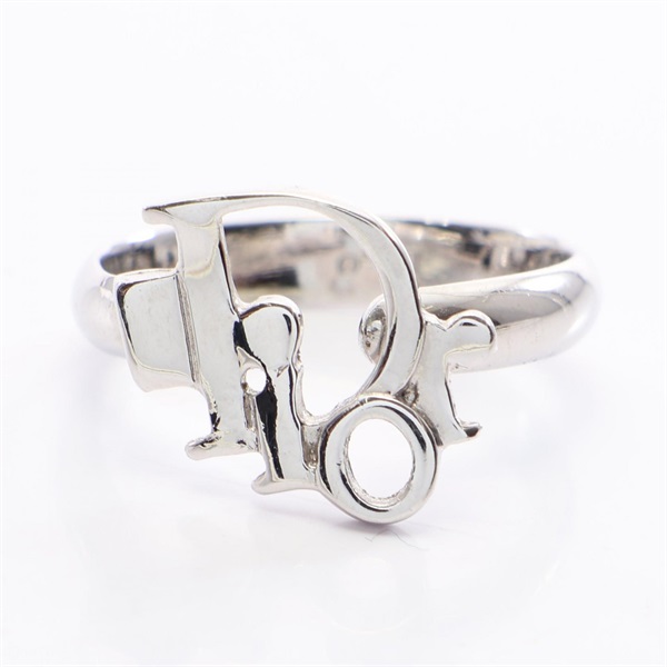 Dior Logo Ring Stainless Steel SHW Used women US size 4