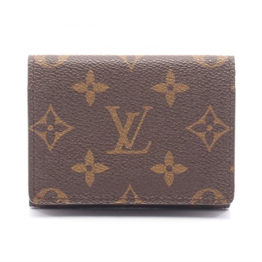 LOUIS VUITTON Enveloppe carte de Visit Card Case M62920 Monogram leather LV used