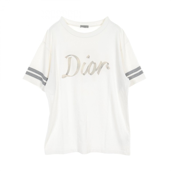 Christian Dior COMPACT COTTON T-shirt 293J659A0554 White Used mens #L