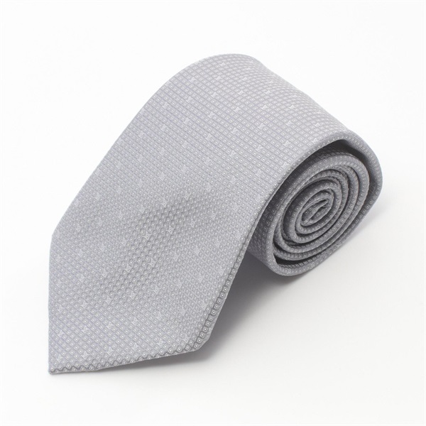 LOUIS VUITTON CRAVATE Micro LV tie silk Gray Gres Used mens
