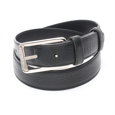 LOUIS VUITTON Ceinture Force belt M9694 Epi leather Black Used mens SHW LV