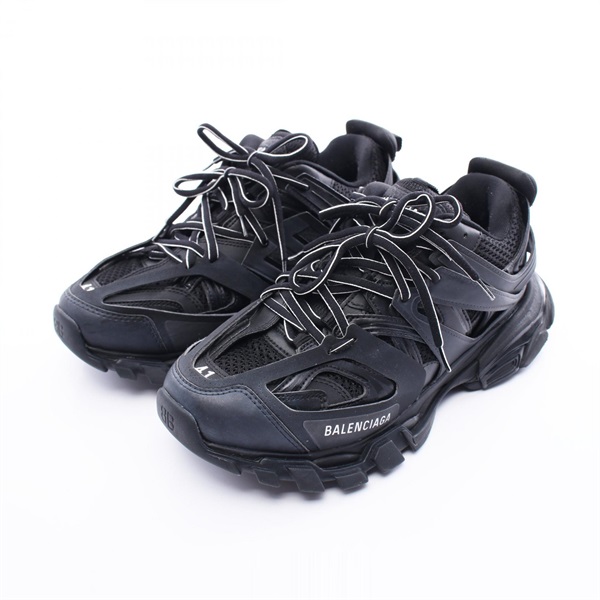 BALENCIAGA Truck trainer sneakers 545023 Nylon Fabric Black Used mens #41 #JP27