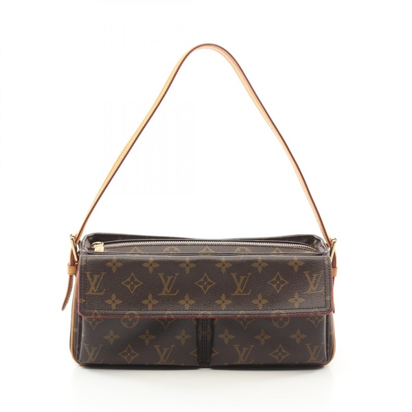 LOUIS VUITTON Viva cite MM Shoulder Bag M51164 Monogram canvas Brown Used Women
