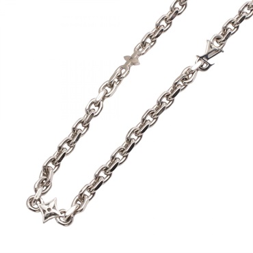 LOUIS VUITTON LV cable Necklace 54.5cm collier Stainless Steel Used