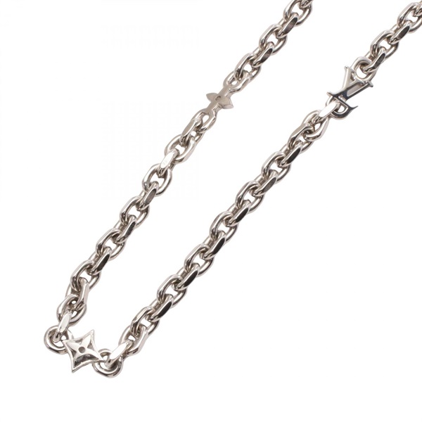 LOUIS VUITTON LV cable Necklace 54.5cm collier Stainless Steel Used