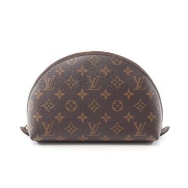 LOUIS VUITTON Trousse Demilonde Pouch M47520 Monogram canvas Brown Used Women