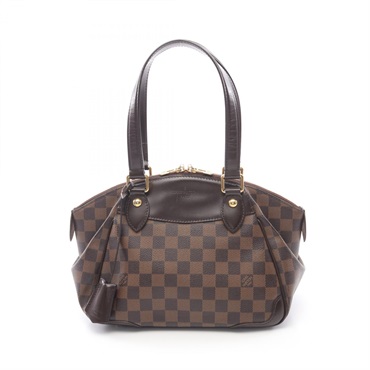 LOUIS VUITTON Verona PM Shoulder Bag N41117 Damier canvas Ebene Used Women LV