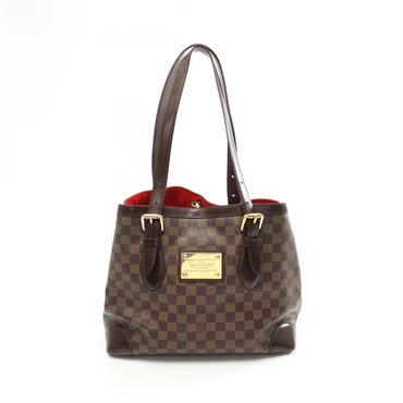 LOUIS VUITTON Hampstead MM Hand Tote Bag N51204 Damier canvas Ebene Used Women