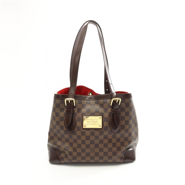 LOUIS VUITTON Hampstead MM Hand Tote Bag N51204 Damier canvas Ebene Used Women