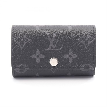 LOUIS VUITTON Multicles6 key holder M82603 Monogram eclipse Black Used mens LV