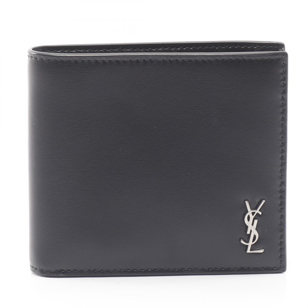 SAINT LAURENT PARIS Tiny Cassandra Bi-fold Wallet 6077271JB0E1000 leather Black