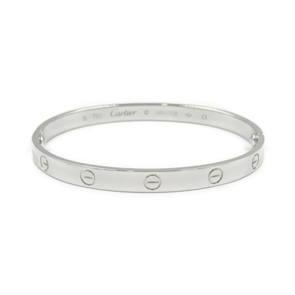 CARTIER Love Bracelet 18KWG White Gold Used unisex #19