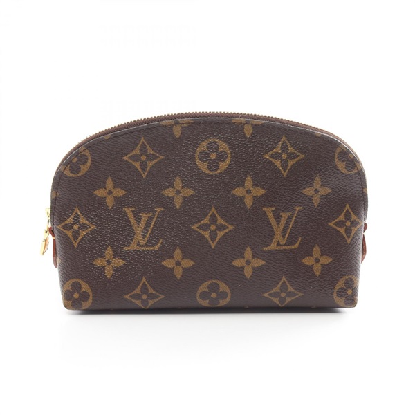 LOUIS VUITTON Pochette Cosmetic Pouch purse M47515 Monogram canvas leather Brown