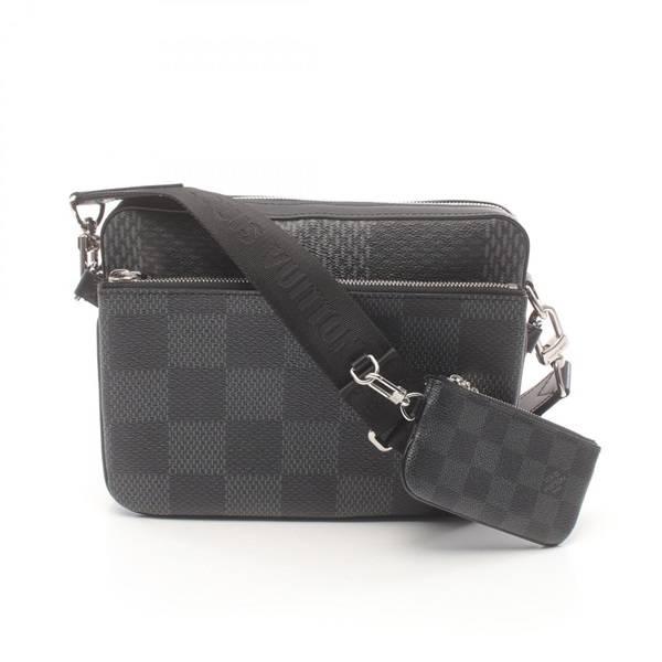 LOUIS VUITTON Trio Messenger Shoulder crossbody Bag N50017 Damier graphite noir