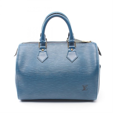 LOUIS VUITTON Speedy 25 Hand bag M43015 Epi leather Toledo Blue Used Women LV