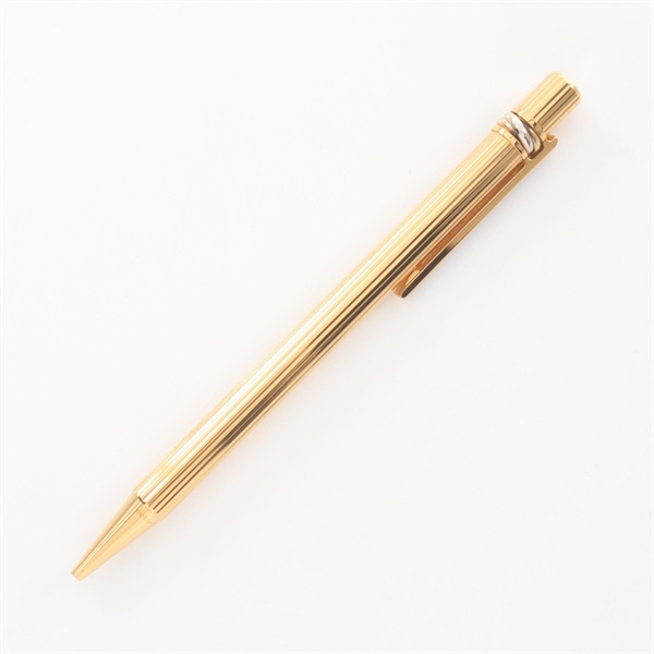 CARTIER Trinity Ballpoint pen Gold Plated Used unisex